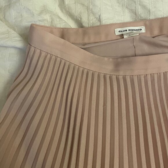 Club Monaco Annina Pleated Skirt - Light Pink - Picture 3 of 3